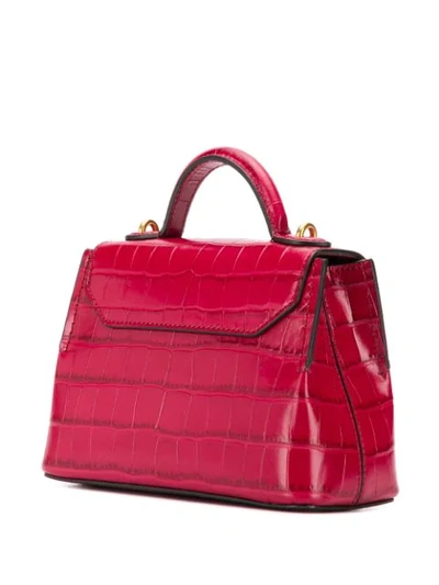 Shop Mulberry Micro Seaton Tote Bag In Red