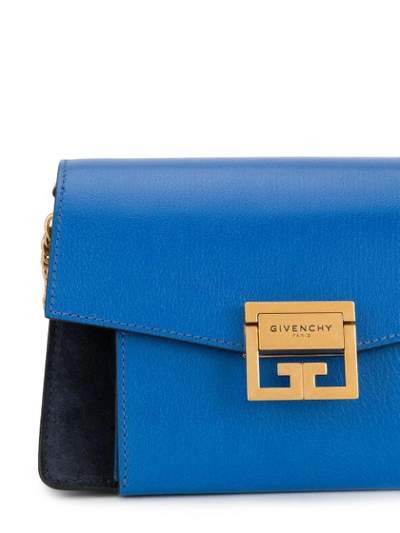 Shop Givenchy Gv3 Shoulder Bag In Blue