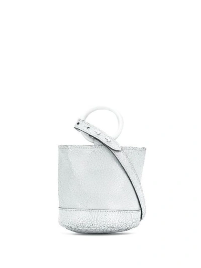 Shop Simon Miller Crackle Effect Mini Bag In White