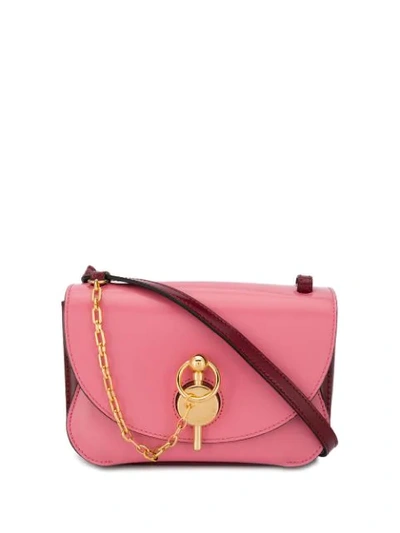 Shop Jw Anderson Hanging Chain Cross Body Bag In Pink