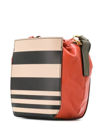 Shop Marni Gusset Shoulder Bag In Black