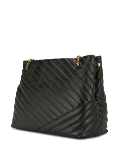 Shop Tory Burch Kira Quilted Tote Bag In Black