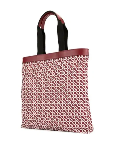 Shop Dolce & Gabbana Large Logo-print Tote Bag In Red