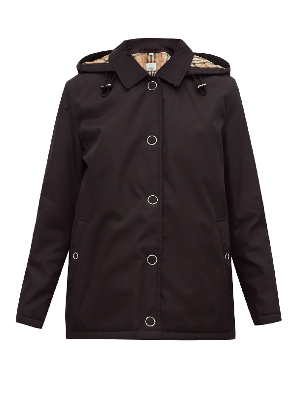 burberry black rain jacket