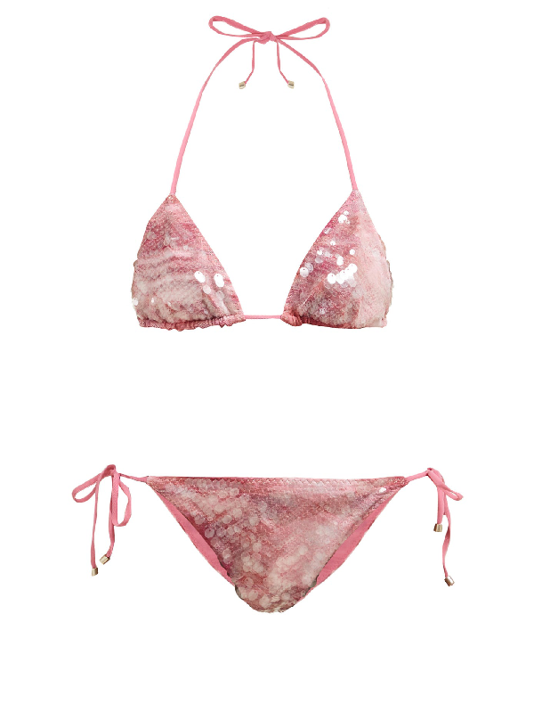 pink bikini set