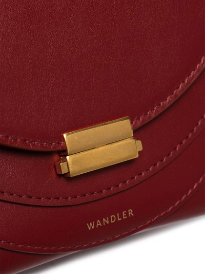 Shop Wandler Layered Shoulder Bag In Red