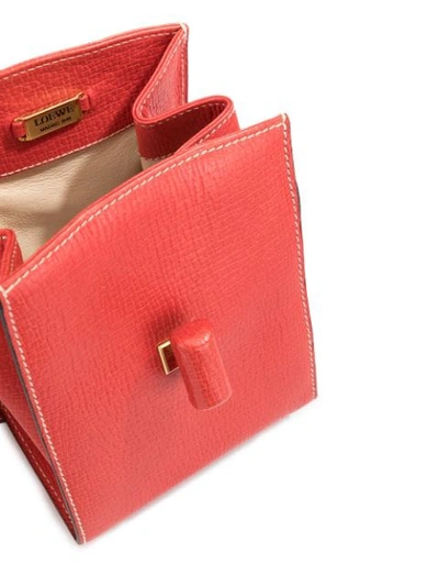 Pre-owned Loewe Boxy Crossbody Bag In Red