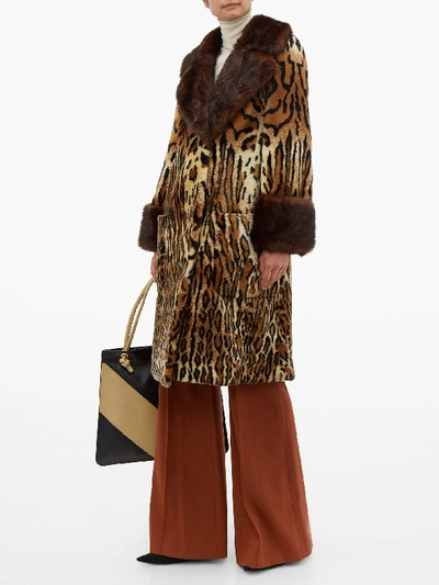 $9,900 Gucci Coat Leopard Runway Fur Animal Print size 44 NEW WITH TAGS