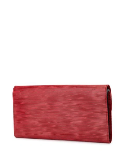 Pre-owned Louis Vuitton 1992  Jewellery Roll Pouch In Red