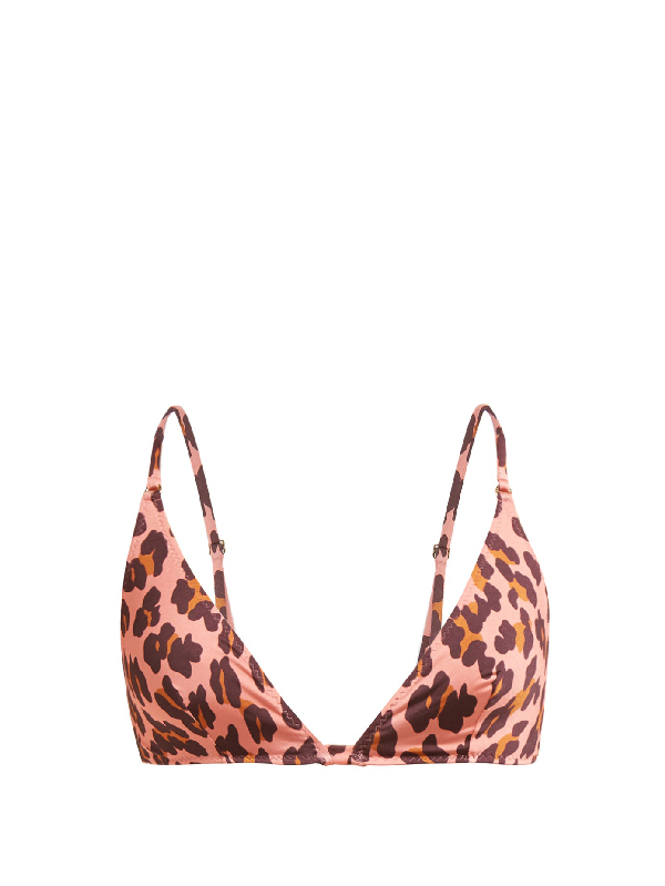 leopard triangle bikini