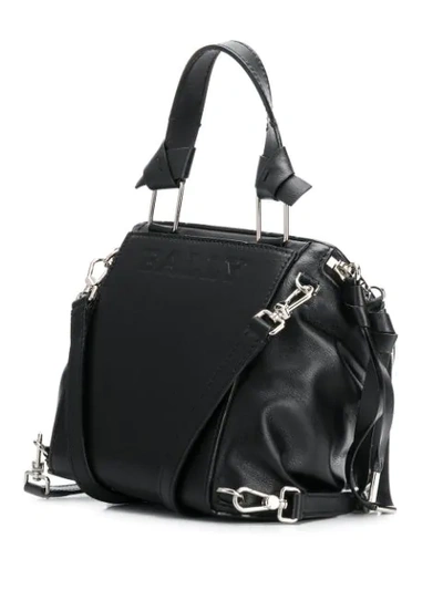 Shop Bally Round-shaped Shoulder Bag In Black