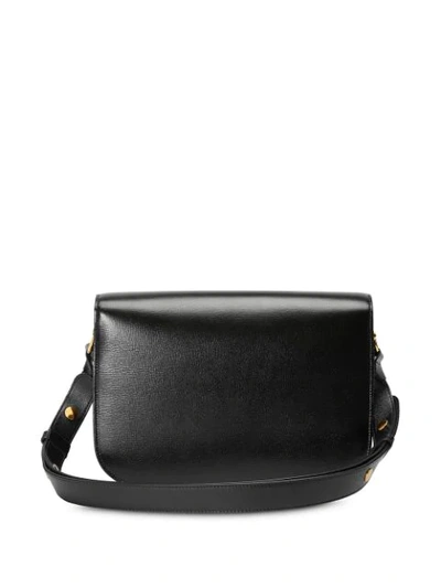 Shop Gucci 1955 Horsebit Shoulder Bag In Black