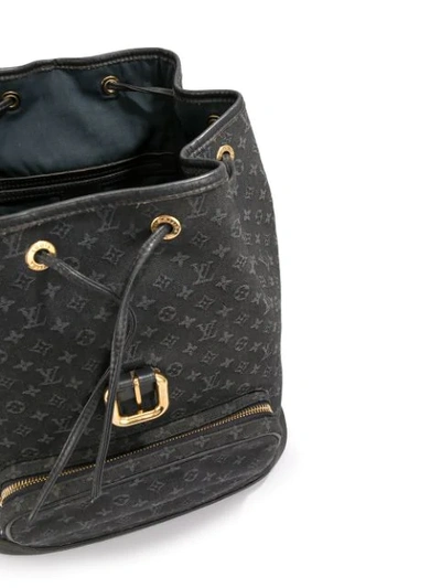 Shop Pre-owned Louis Vuitton Montsouris Gm Backpack In Black