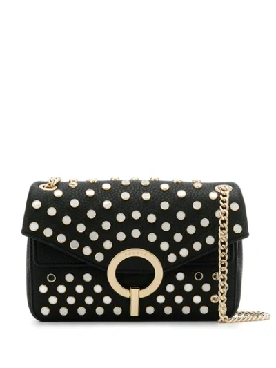 Shop Sandro Yza Small Shoulder Bag In Black