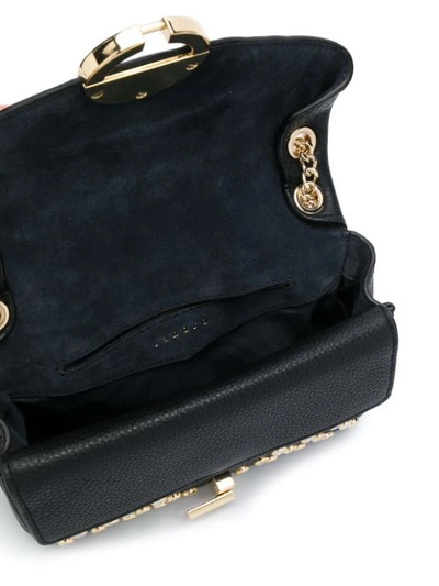 Shop Sandro Yza Small Shoulder Bag In Black