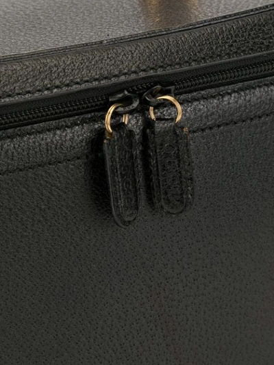 Pre-owned Gucci Bamboo Line两用化妆包 In Black