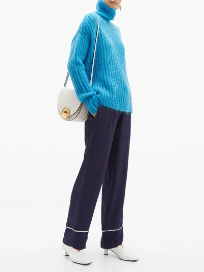 Marni Mohair blend Turtleneck Sweater In Blue   ModeSens