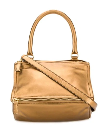 Shop Givenchy Bronzed Cross Body Bag In Gold