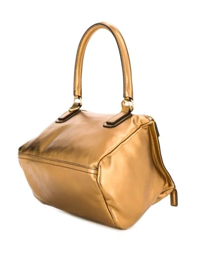 Shop Givenchy Bronzed Cross Body Bag In Gold