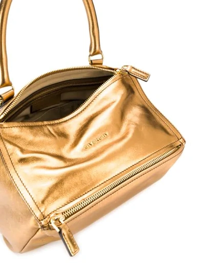 Shop Givenchy Bronzed Cross Body Bag In Gold