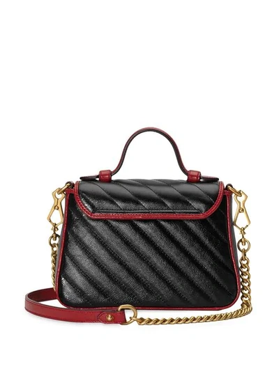 Shop Gucci Mini Marmont Bag - Black