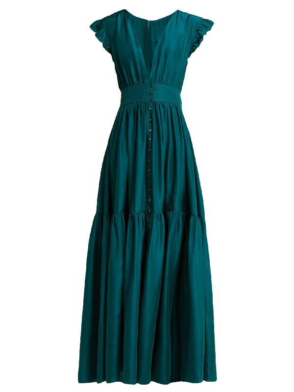 dark teal maxi dress