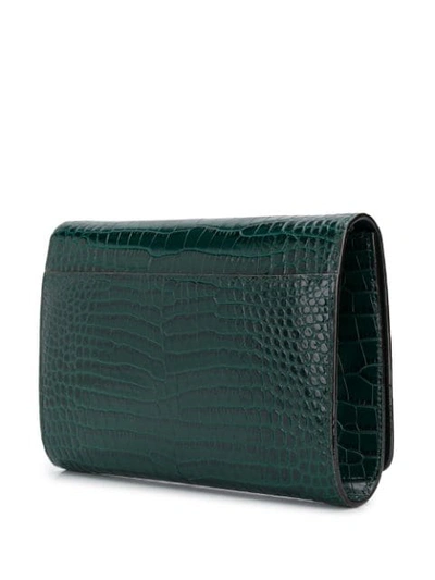 Shop Jimmy Choo Embossed Varenne Clutch - Green