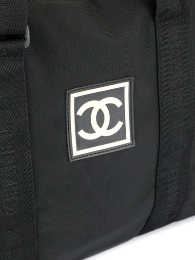 Pre-owned Chanel Sports Line Cc Travel Bag In Black