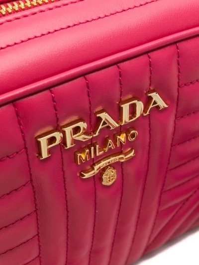 Shop Prada 'diagramme' Umhängetasche In Pink
