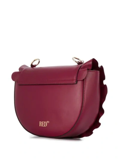 Shop Red Valentino Red(v) Frill Detail Shoulder Bag