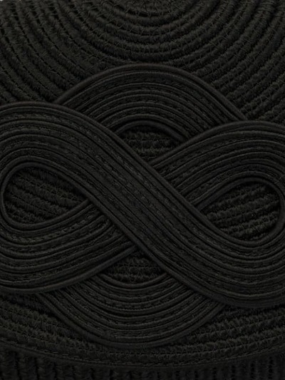 Shop Shanghai Tang Braid Knot Clutch In Black