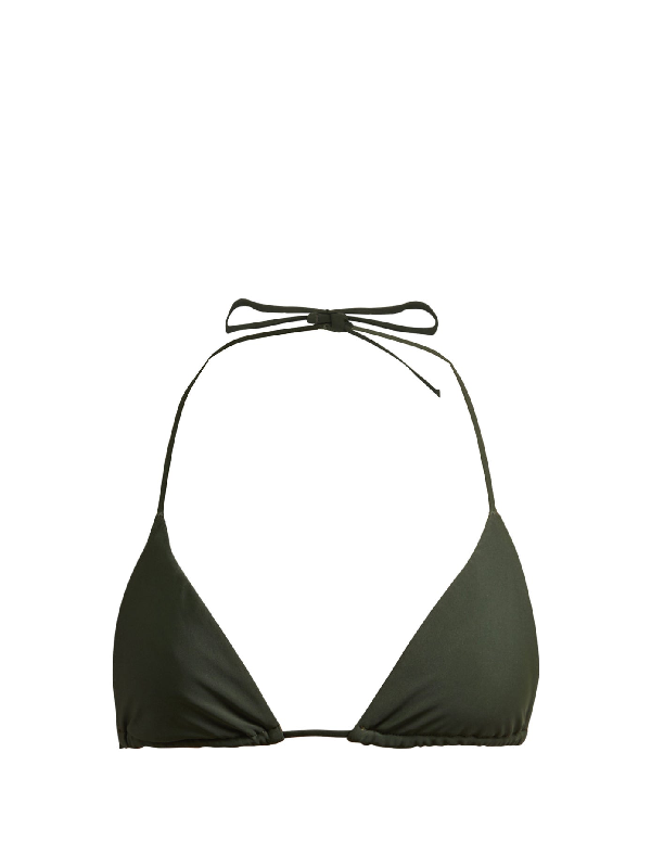 dark green bikini top