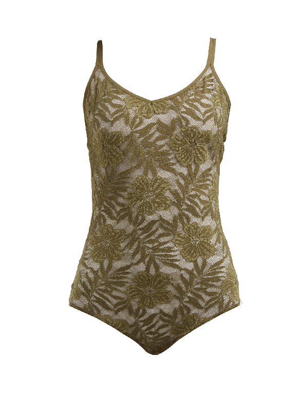 dark green lace bodysuit