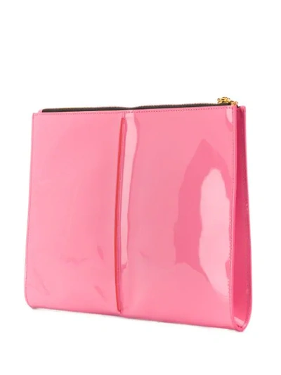 Shop Marni Patent Clutch Bag In Pink