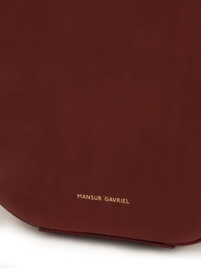 Shop Mansur Gavriel Circle Crossbody Bag In Red