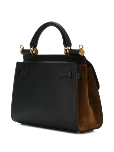 Shop Dolce & Gabbana Small Sicily 58 Bag In Black