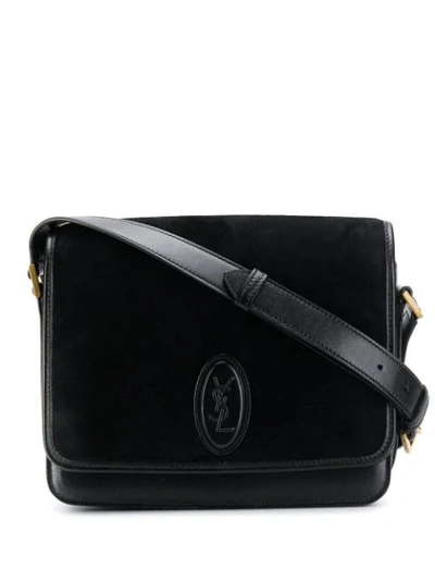 Shop Saint Laurent Besace Medium Shoulder Bag In Black