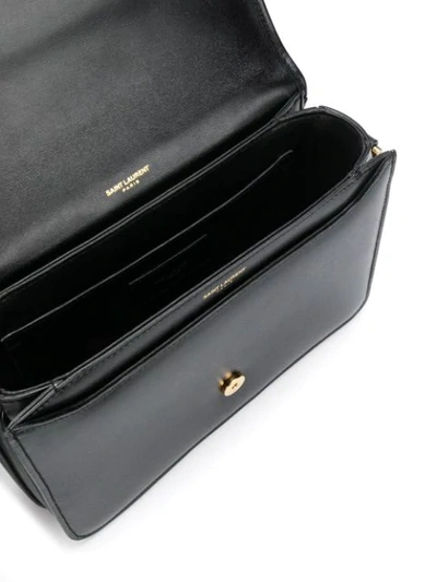 Shop Saint Laurent Besace Medium Shoulder Bag In Black