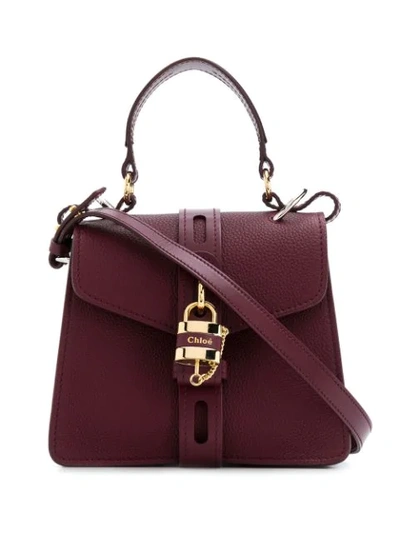 Shop Chloé Small Aby Day Shoulder Bag In Red