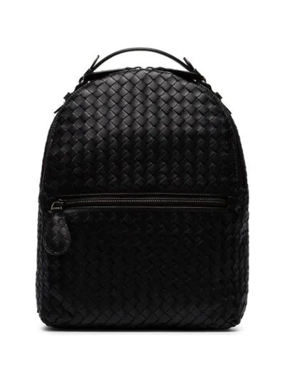 Shop Bottega Veneta Woven Backpack - Black