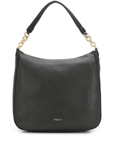Shop Furla Diva Hobo Top-handle Bag In Black