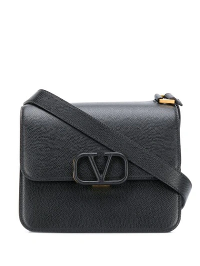 Shop Valentino Garavani Vsling Shoulder Bag In Black