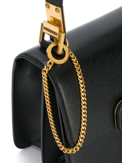 Shop Valentino Garavani Vsling Shoulder Bag In Black