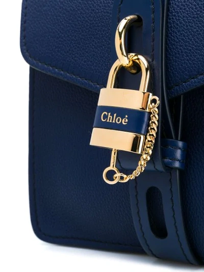 Shop Chloé Small Aby Day Tote Bag In Blue
