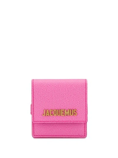 Shop Jacquemus Bracelet Bag In Pink