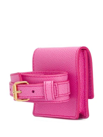 Shop Jacquemus Bracelet Bag In Pink