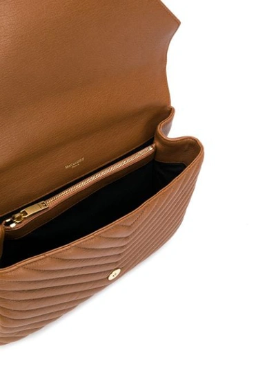 Shop Saint Laurent Lou Lou Shoulder Bag In Brown