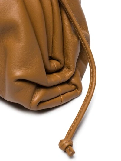 Shop Bottega Veneta 'the Pouch' Clutch - Braun In Brown