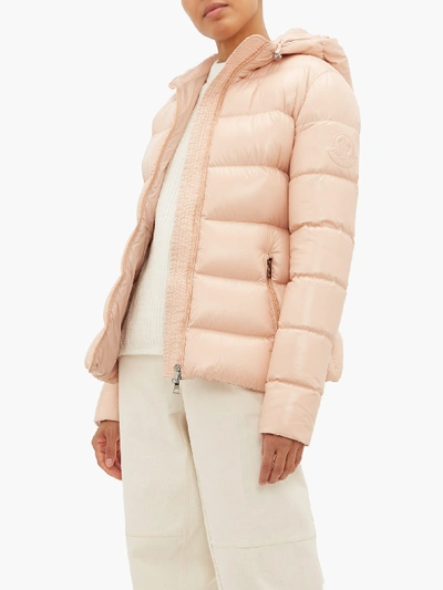 Moncler Rhin Lacquered Quilted Down Jacket In Pink | ModeSens