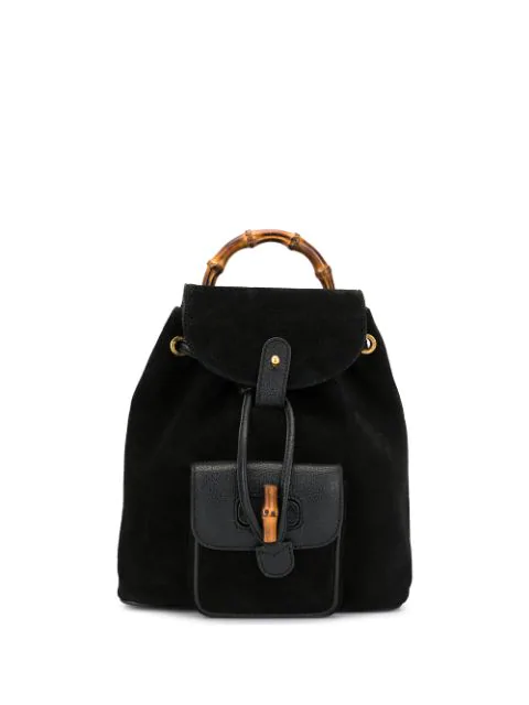 gucci backpack bamboo handle